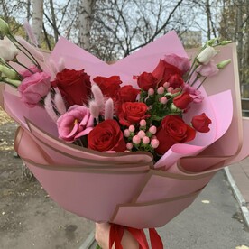Букет в розовой гамме