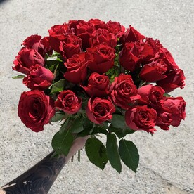 25 красных роз Кения