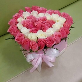 Сердце из роз