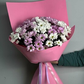 Букет из 11 кустовых хризантем