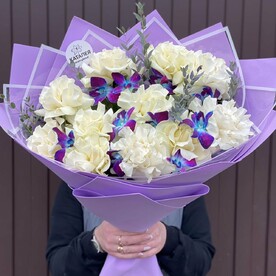 Букет кружевных роз