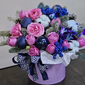 Коробочка в зимней тематике