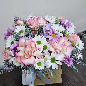 Коробочка с цветами