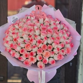 101 розовая роза