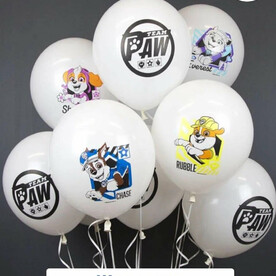 Воздушные шары с гелием Щенячий Патруль 9 шт