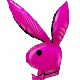 Воздушный шар фольгированная фигура Заяц в бабочке