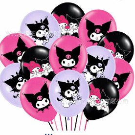 Воздушные шары с гелием на праздник, выпускной, день рождения Куроми 3 цвета, 15 шт