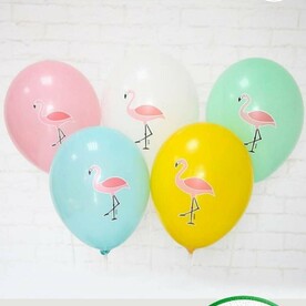 Набор воздушных шаров с гелием, шары на день рождения, Фламинго 7 шт