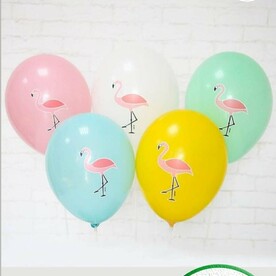 Набор воздушных шаров с гелием, шары на день рождения, Фламинго 15 шт