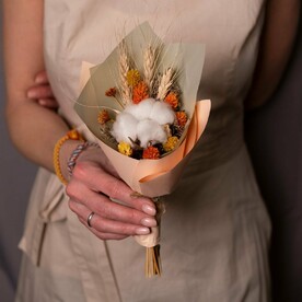 Букет-комплимент с хлопком