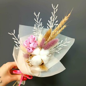 Букет «Мини» с хлопком