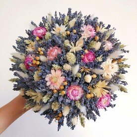 Букет сухоцветов с лавандой