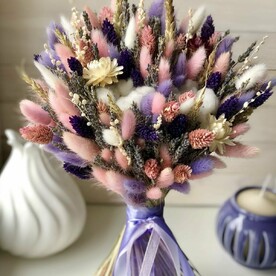 Букет сухоцветов «Нежная палитра»