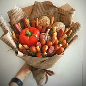 Съедобный букет с сыром