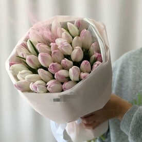 Букет тюльпанов «Ваниль»