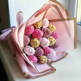 Букет из клубники в шоколаде