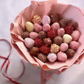 Букет из клубники в шоколаде