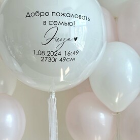 Набор шаров на выписку девочки