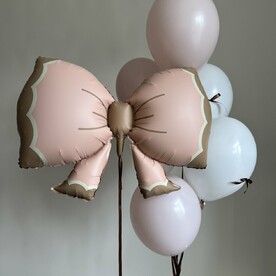 Набор воздушных шаров для девочки рюшки-бантики