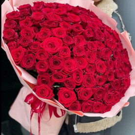 101 красная роза