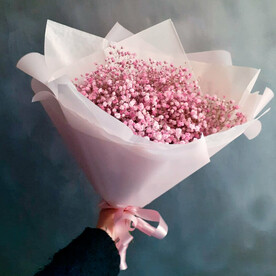 Букет "Розовое облачко" из 5 гипсофил