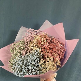 Букет Радужная Гипсофила