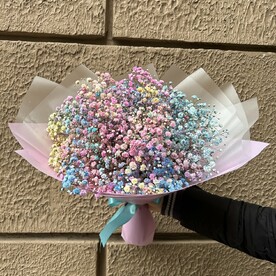 Букет радужная гипсофила