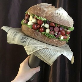 Мужской букет "Бургер"