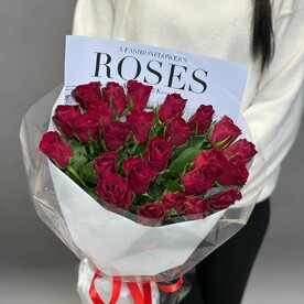 Букет из 25 кенийских роз