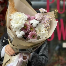 Букет-комплимент в нежных оттенках