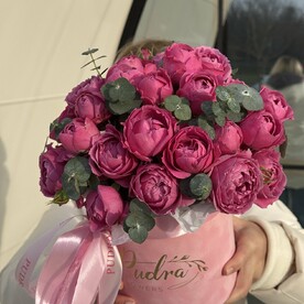 Цилиндр пион роз