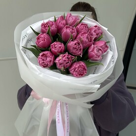 Тюльпан пион розовый 15 шт.