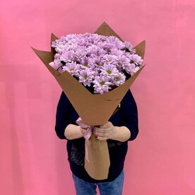 Букет розовые ромашки