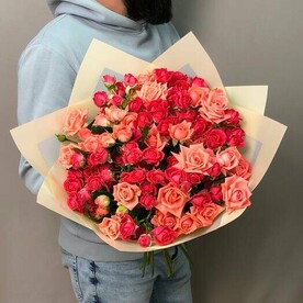 Кустовые розы микс