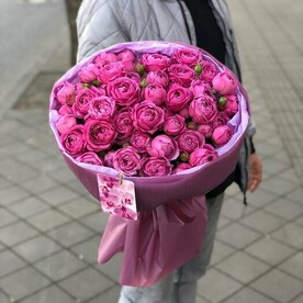 Пионовидные розы 15 веток