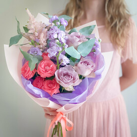 ⭐️ Букет в сиренево-розовой гамме «Хлоя»