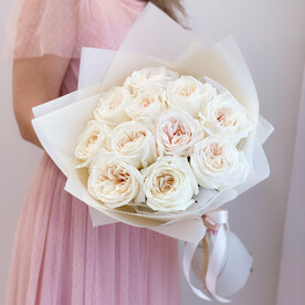 ⭐️ Кремовые пионовидные розы ВайтОхара "Коко"