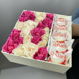 Мини-коробочка цветов с Raffaello
