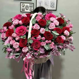 Большая Корзина с цветами ️