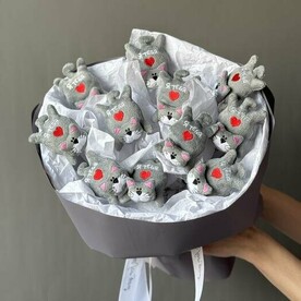 «Котики-магнитки» вечный букет