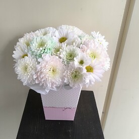 Моно букет из хризантемам