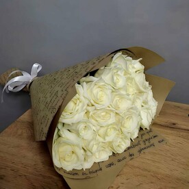 21 белая роза