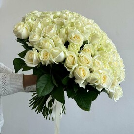 101 Роза аваланж 50см