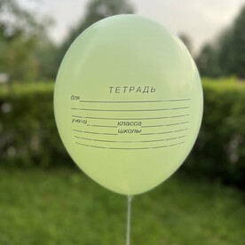 Шары с гелием «тетрадка» на 1 сентября