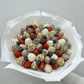 Букет L Клубника в шоколаде 45 штук