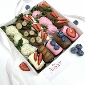 Набор клубника и бананы в шоколаде