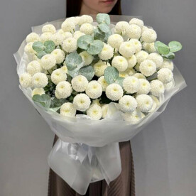 Хризантемы кустовые в букете