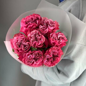 Монобукет из 7 роз Кантри Блюз