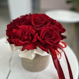 Коробка с розами