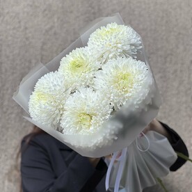 Букет из одноголовой хризантемы, 5шт